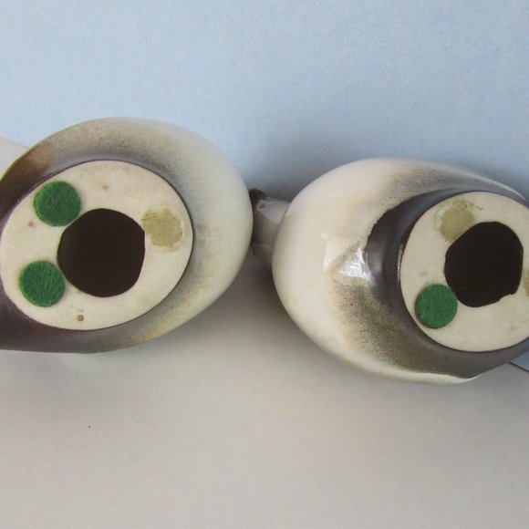 Gray partridge ceramic bird Christmas figurines - Picture 6 of 7